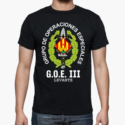 

Spanish Legion GOE III Levante Mod 1 Special Operations Emblem T-Shirt. Summer Cotton O-neck Mens Short Sleeve T-Shirt New S-3XL