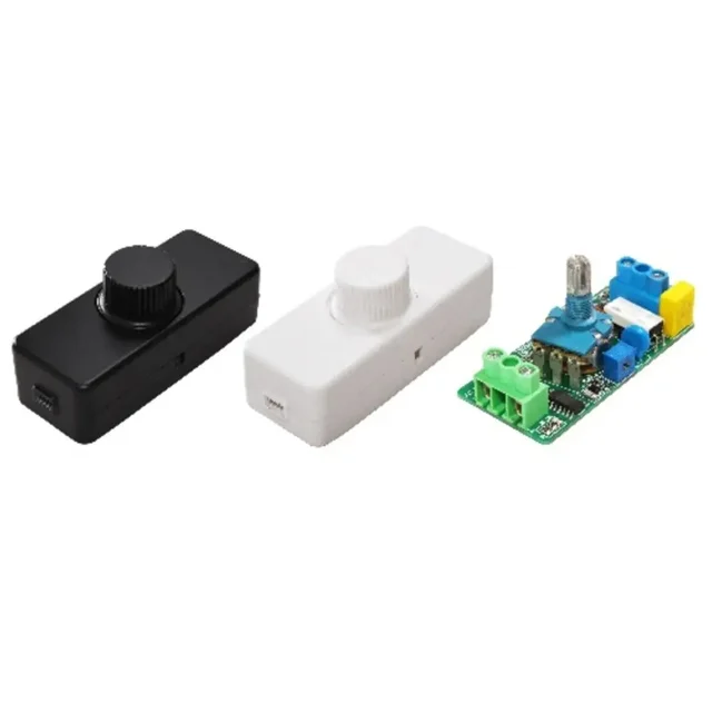 สวิตช์หรี่ไฟแบบหมุนติดผนังสำหรับหลอดไส้และหลอด LED พร้อมปุ่มควบคุมการหรี่แสง 1