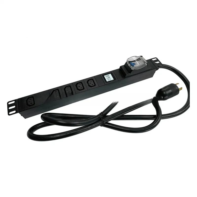 

PlugWithLCDMeterForDataCenterSaleRack30A240V6WayC13PDUL6-30P