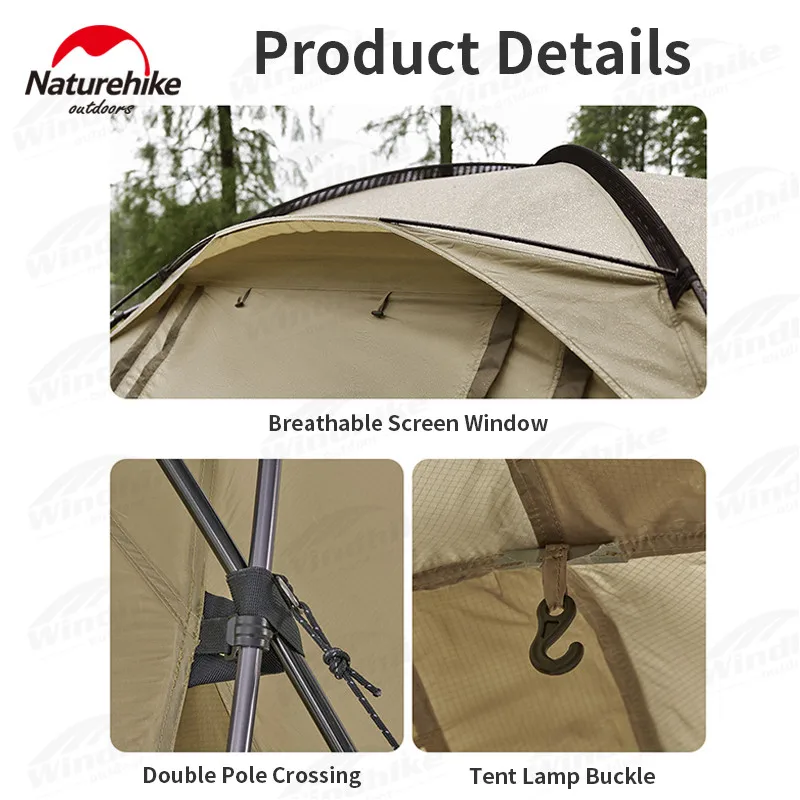 Naturehike KR Glamping Aries β Tunnel Camping Tent 4-6 Persons