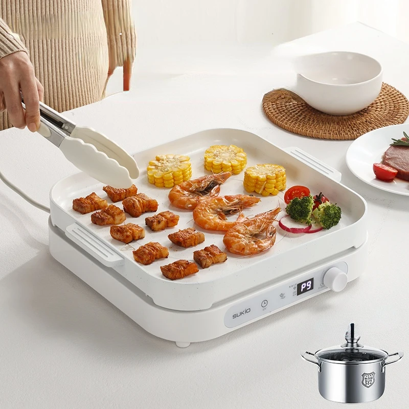 Induction Cooker 2200W Small MultiFunction Pot Party Pot Cooking Hot