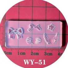  1pc  Rose Flower 3D Acrylic Nail Mold Palace Retro  Bow Nail  Decorations  DIY Design Bear Silicone Manicure Mold Cat Nail Art 