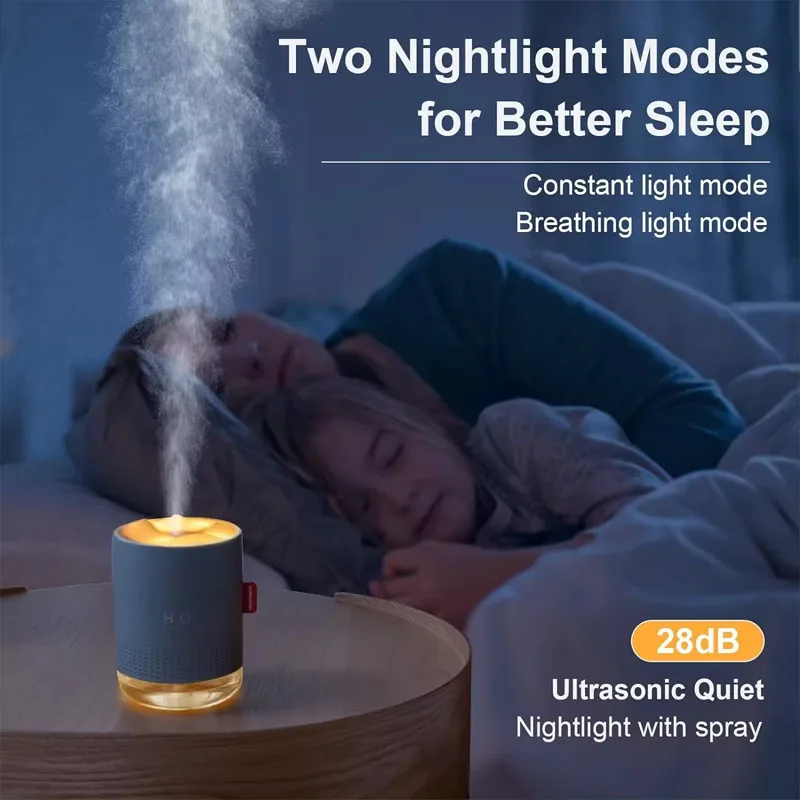 Home Appliance Rechargeable Wireless Humidifier Ultrasonic Mist Maker Fogger Electric Portable Air Humidifier