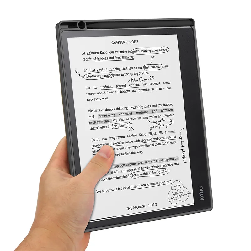 Ereader Cover Ereader Case For Kobo Elipsa 2e 10.3 inch Magnetic Fold Stand Leather Smart Cover