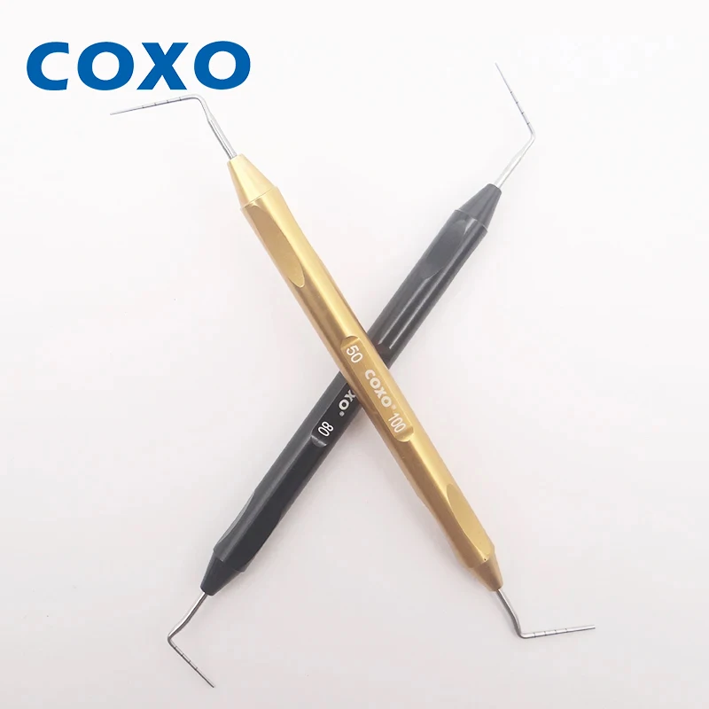 

COXO 2 шт./набор вертикальных конденсатных разъемов для наполнения корневых каналов-эндодонтические ручные инструменты для прессования Гутта перча