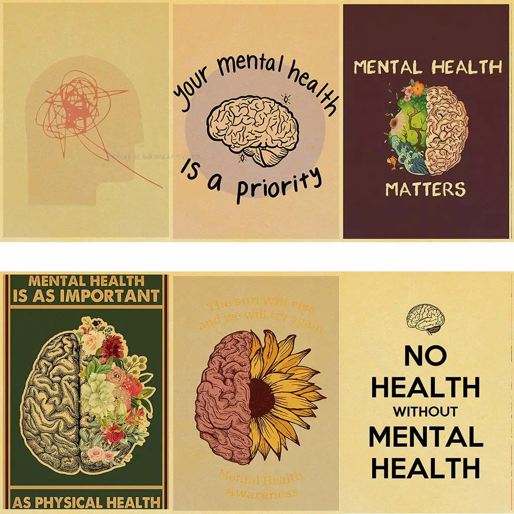 

Здоровые постеры, популярная винтажная крафт-бумага, бумага для постеров Cafe, настенная наклейка, украшение для дома, картина для спальни