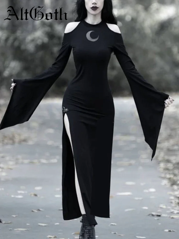 AltGoth-Aesthetic-Dark-Gothic-Dress-Women-Vintage-Streetwear-Halloween ...