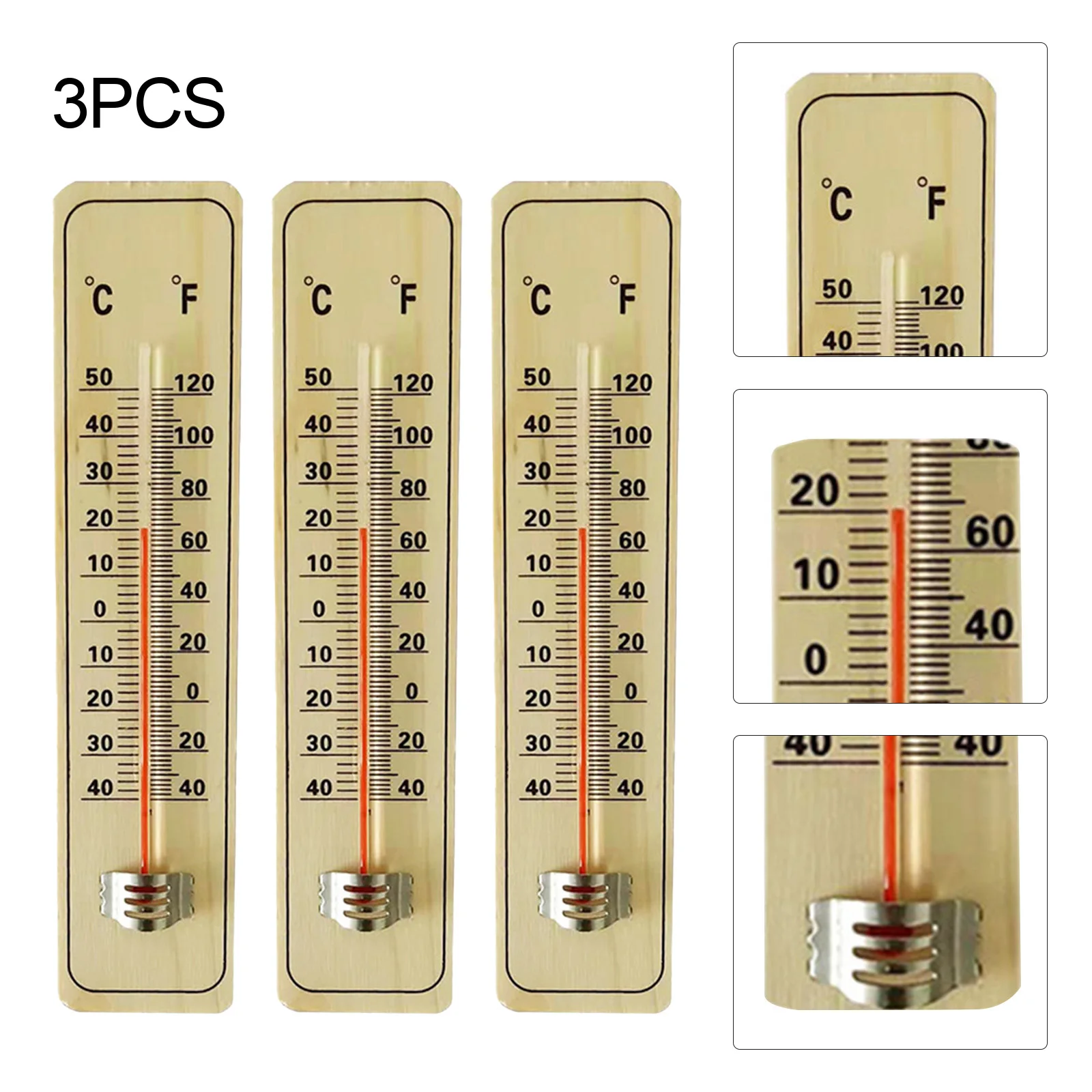 Wooden thermometer for air temperature measurement