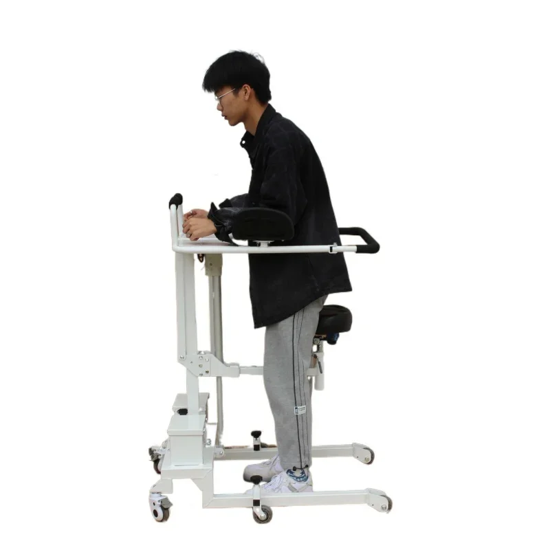 2024 Popular Electric Hemiplegic Walker Auxiliary Standing Frame Patients Elderly Walking Rehabilitation Therapy Supplies 4