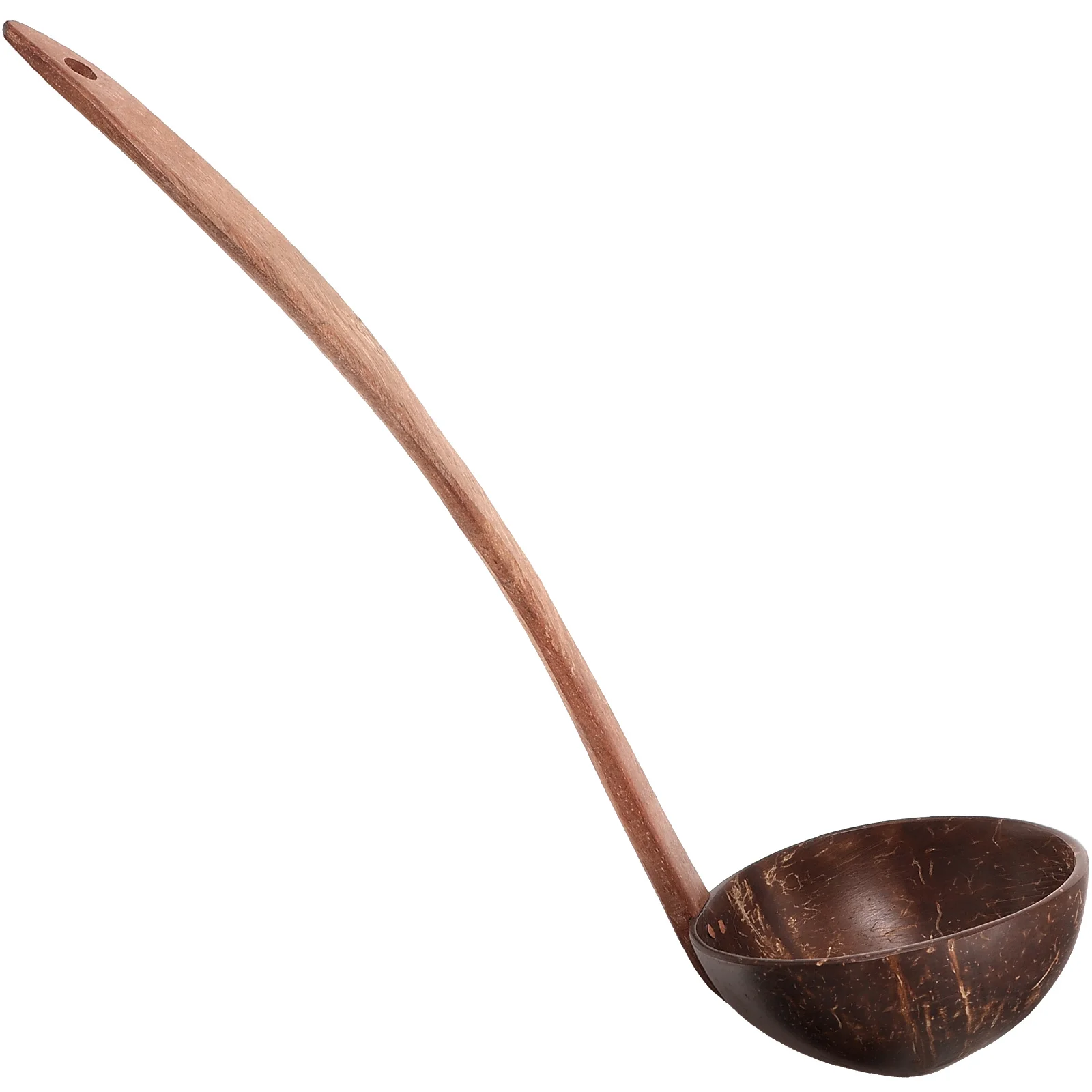 

Soup Spoons Coconut Shell Ladle Multi-use Household Simple Water Kitchen Ladles for Pot Coconuts Long Handle