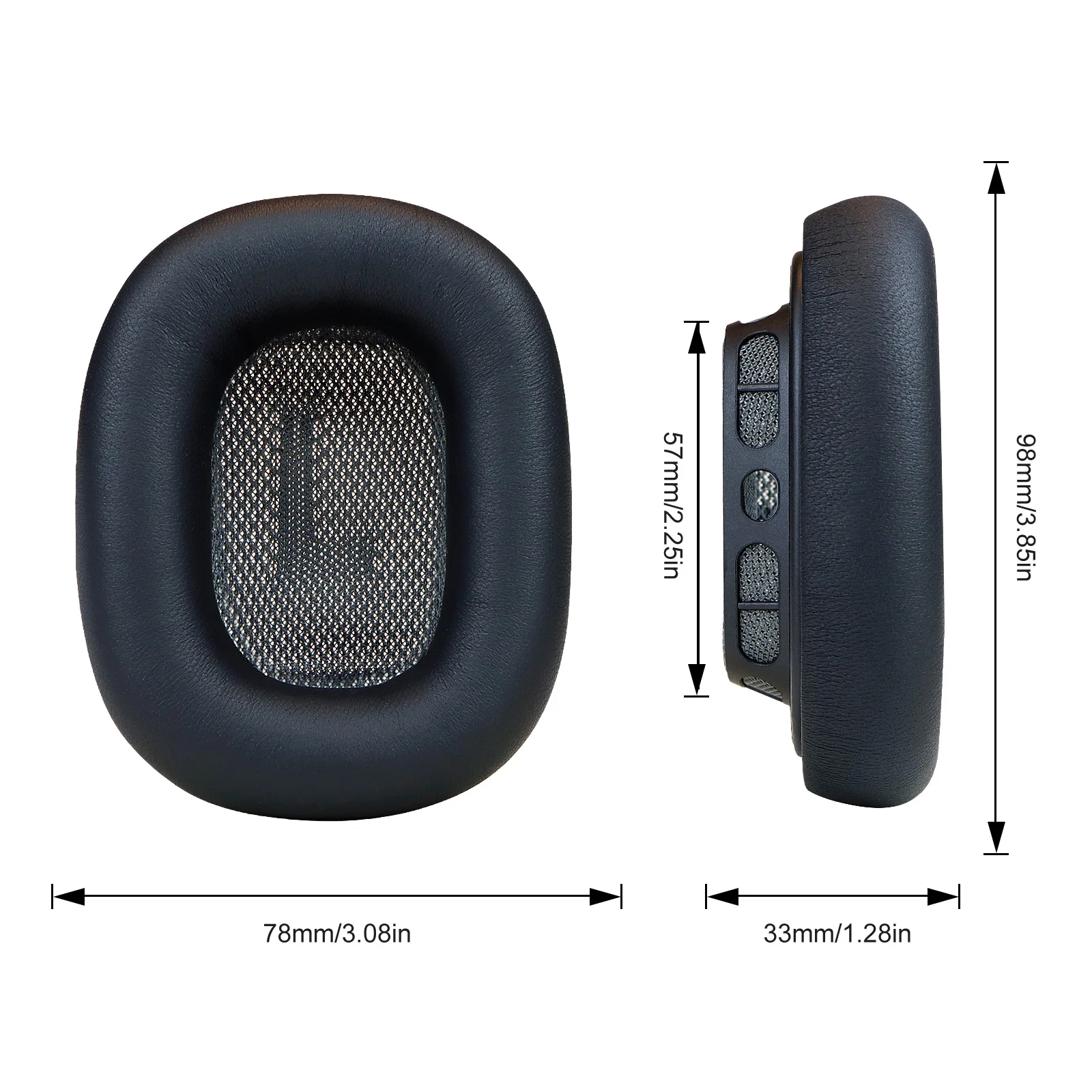 Replacement Sheepskin Ear Cushion Cover Lambskin Ear Pads Earpads for Apple Airpods Max Gen 2 2024 Headphone