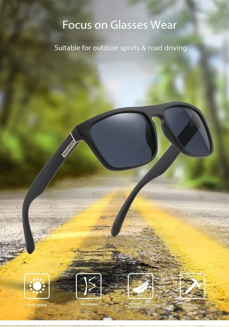 Description Picture 2 of itemLuxury Brand Designer Sun Glasses Classic Square Vintage Sport Polarized Sunglasses for Men Women Driving Fishing UV400 Eyewear