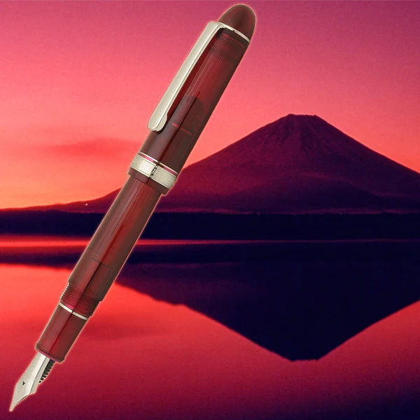 

Platinum # 3776 Spring Dawn Limited Transparent Red Pen PNB-25000SY stationery caligraphy pen Gift bussiness supplies