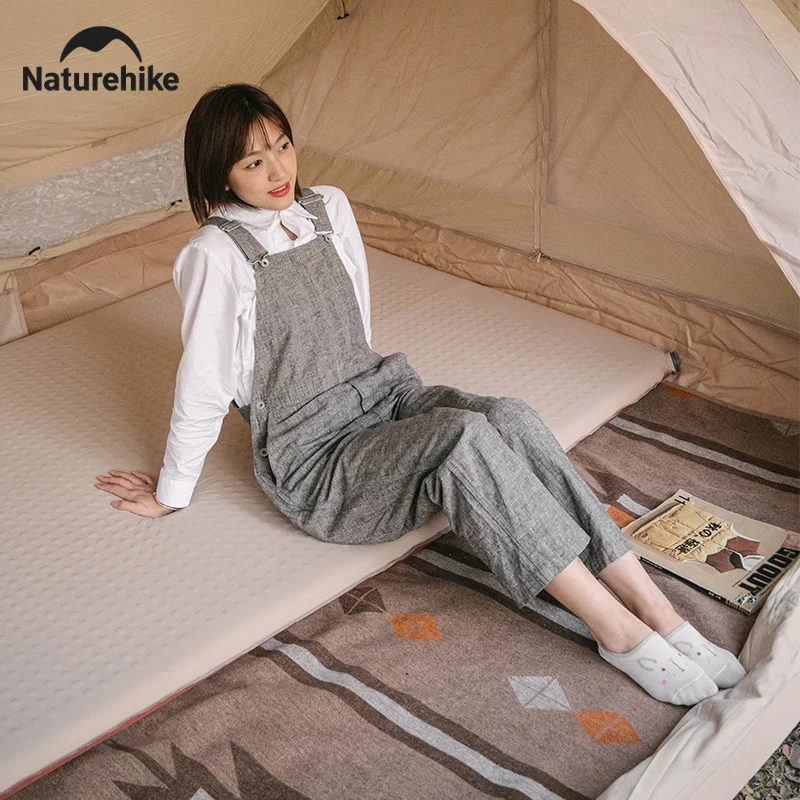 Naturehike Air Mat Ultralight Elasticity Sponge Automatic Inflatable Mat Portable Folding Outdoor Camping Air Mattress 2025