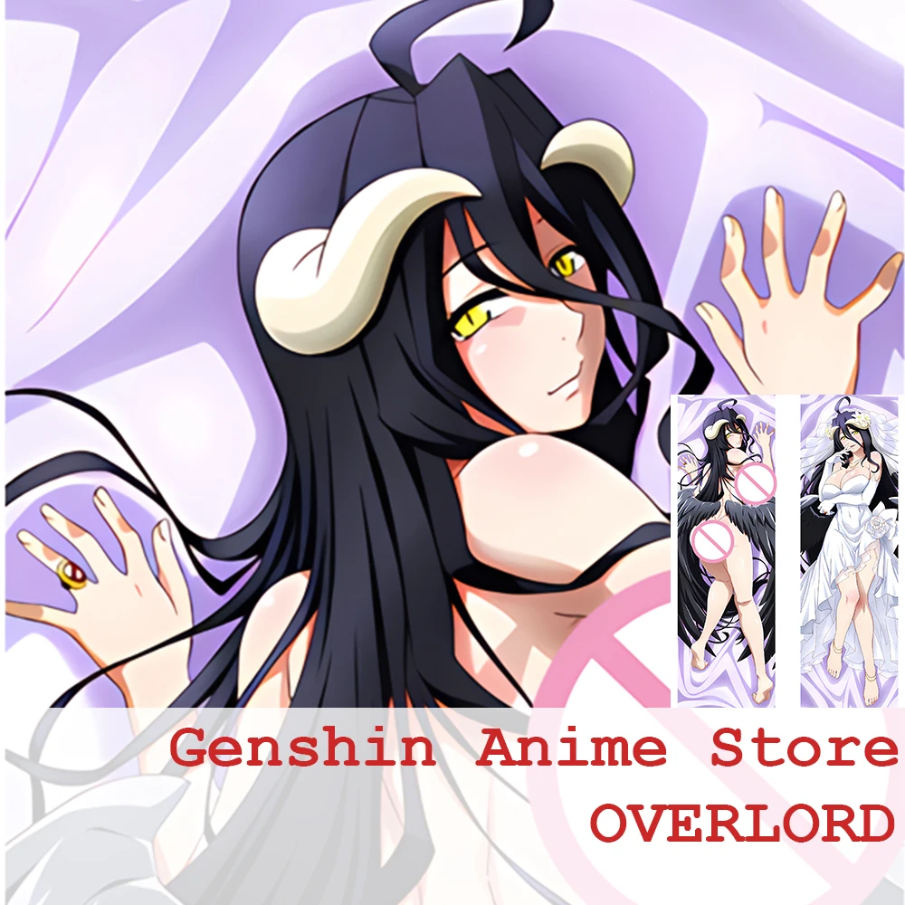 

Dakimakura Anime OVERLORD Albedo Pillow Cases Double-sided Print Body Pillowcase Life-size Otaku Throw Cushion Bed Decor Gift