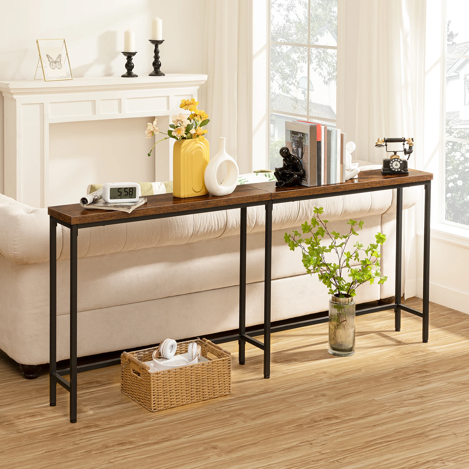 Extra wide outlet sofa table