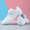 Lightweight White Profession Dance Shoes Women Low-heeled Beginner Gym Aerobics Sneakers Girls Ladies Training Cheerleading Shoe 6