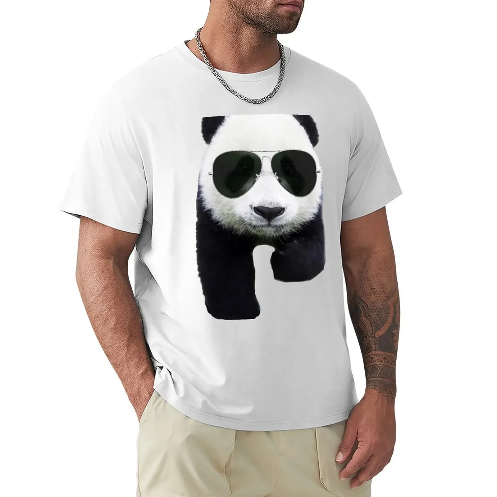 

Cool Panda Bear T-Shirt summer clothes heavyweights new edition Men's t-shirts