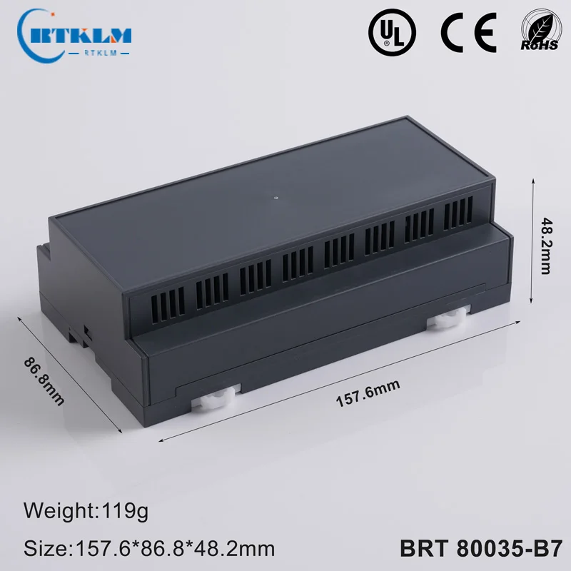 Drahtverbindungsbox DIY Instrumentenkoffer Projektgehäuse für Elektronik Din-Schienenbox 157,6 * 86,8 * 48,2 mm – Detail 31