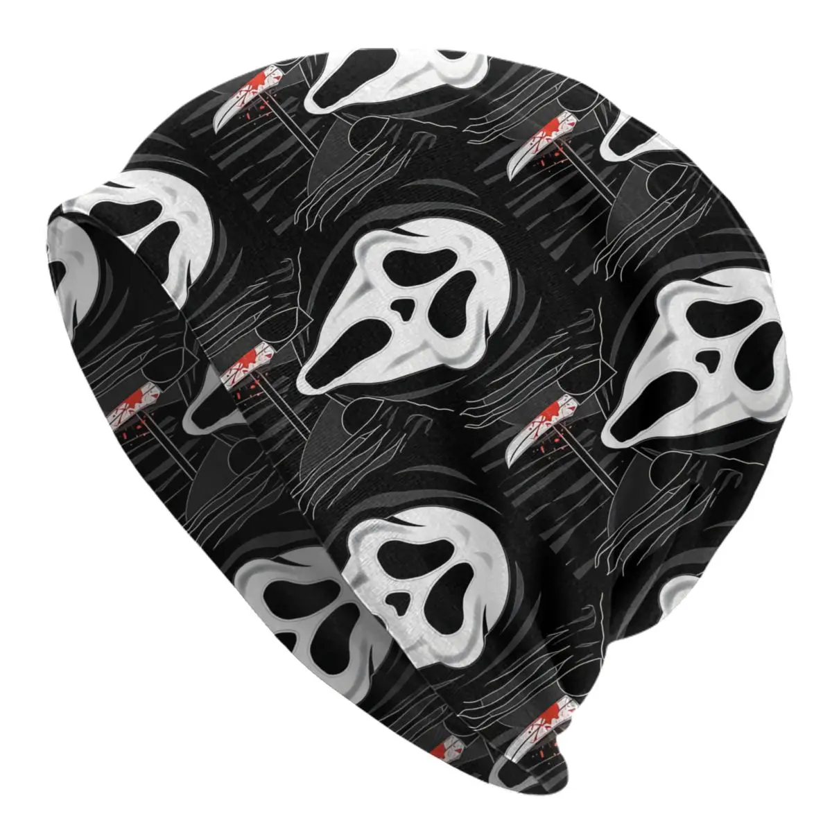 

Favourite Scary Movie Thin Skullies Beanies Fashion Caps For Men Women Scream Horror Movie Ski Caps Bonnet Hats