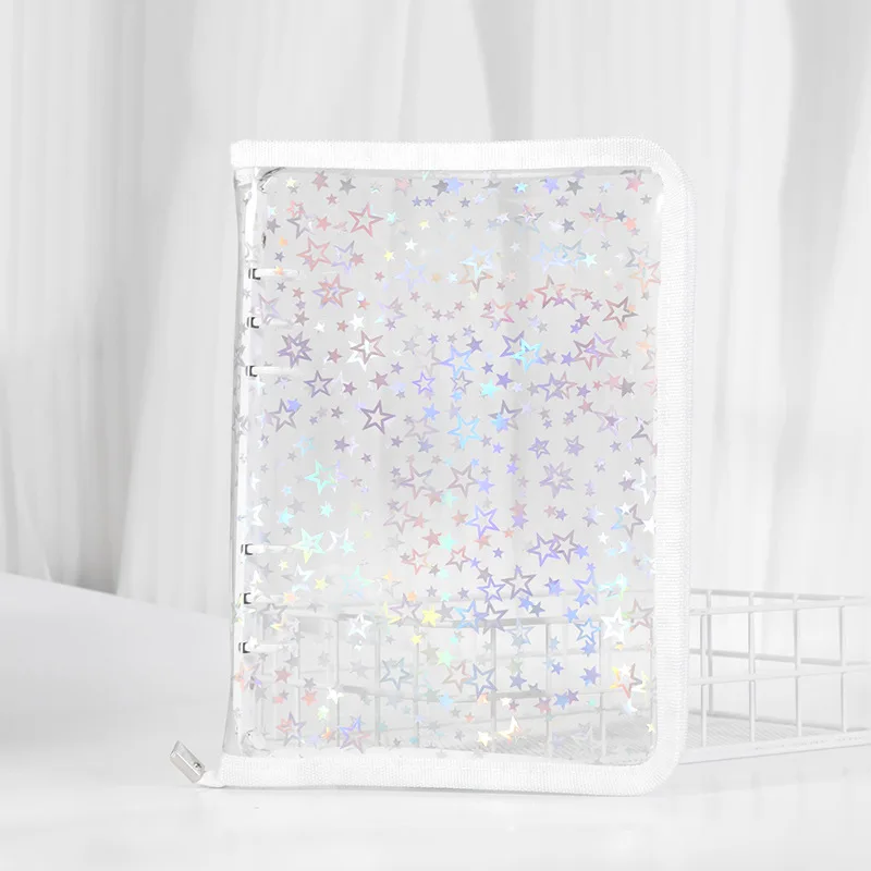 Red Star Glitter DIY Binder for Photocards and Planning