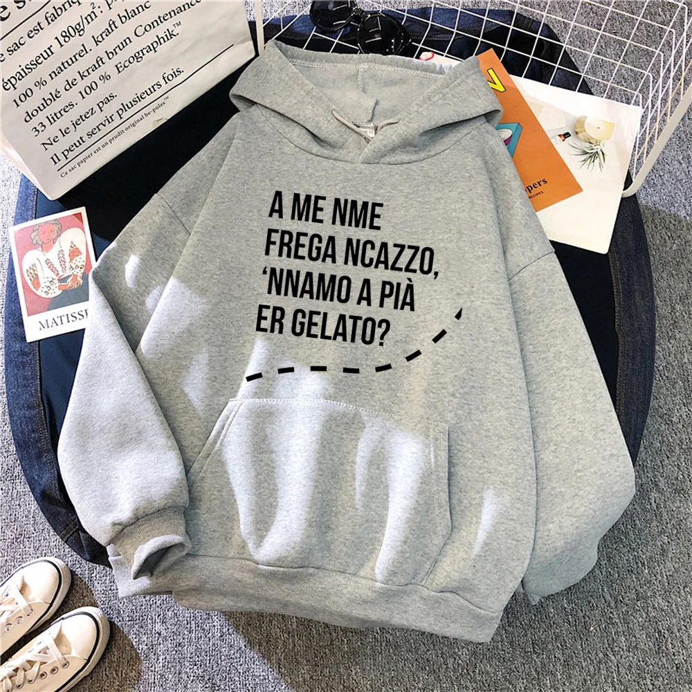 Felpe Con Cappuccio Zerocalcare Donna Estetica Inverno Streetwear Y2K Pullover Estetico Donna Pullover Kawaii