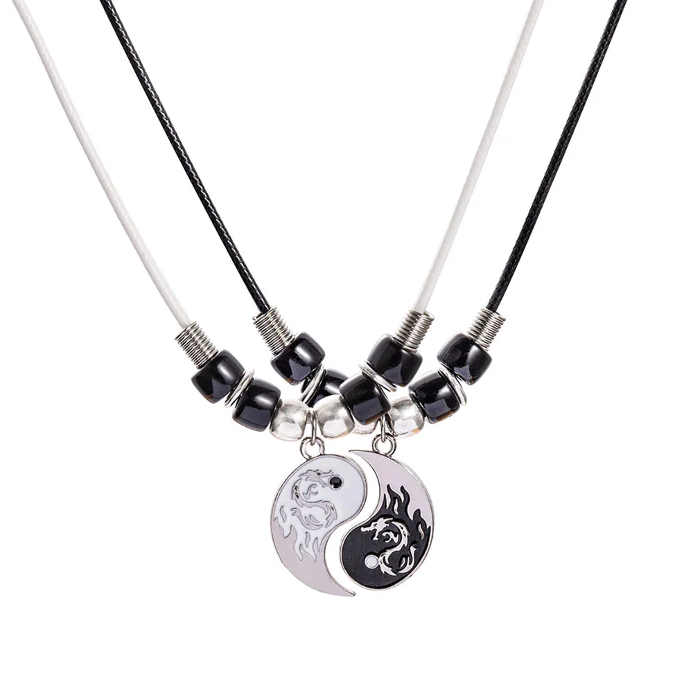 New Dragon Couple Necklace Bracelet - Animals Aso