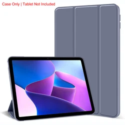 Premium Tri - Fold Flip Case with Magnetic Stand & PU Leather Protective Cover for M10 Plus (3rd Gen) ( Lavender Purple)