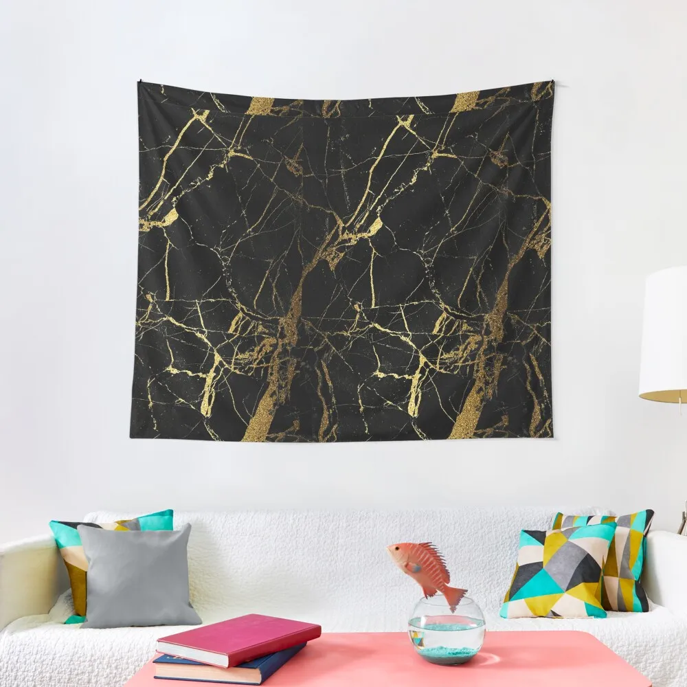 

Black and gold Marble | Texture Tapestry Home Decoration Accessories