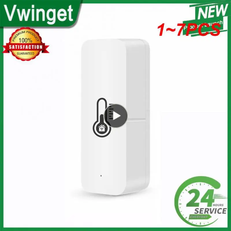 

1~7PCS Tuya Smart Wifi Temperature And Humidity Sensor Indoor Hygrometer Controller Monitoring For Alexa Home