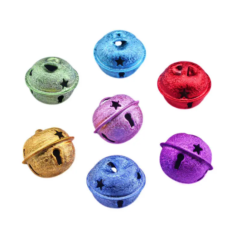 

10PCS/Pack Golden Silver Bells Home Party Christmas Tree Decoration Supplies Crafts DIY Handmade Earrings Small Pendant Material