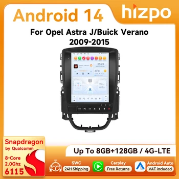 Radio para Auto Android CarPlay Hizpo de 9.7 Pulgadas para Opel Astra J Buick Verano 2009-2015, Pantalla Estilo Tesla, GPS, DSP, 360CAM, Snapdragon6115 1