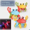Children Toys Crawling Crab Walking Dancing Electronic Pets Robo Crab Glowing With Music Light Baby Toddler Pet Toy Gift