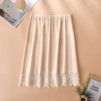 1 pièce Jupe de dessous en dentelle pour femme, idéale pour l'été, sous-jupe de sécurité pour longue jupe, doublure de robe pour fille, 40cm 50cm 70cm 6