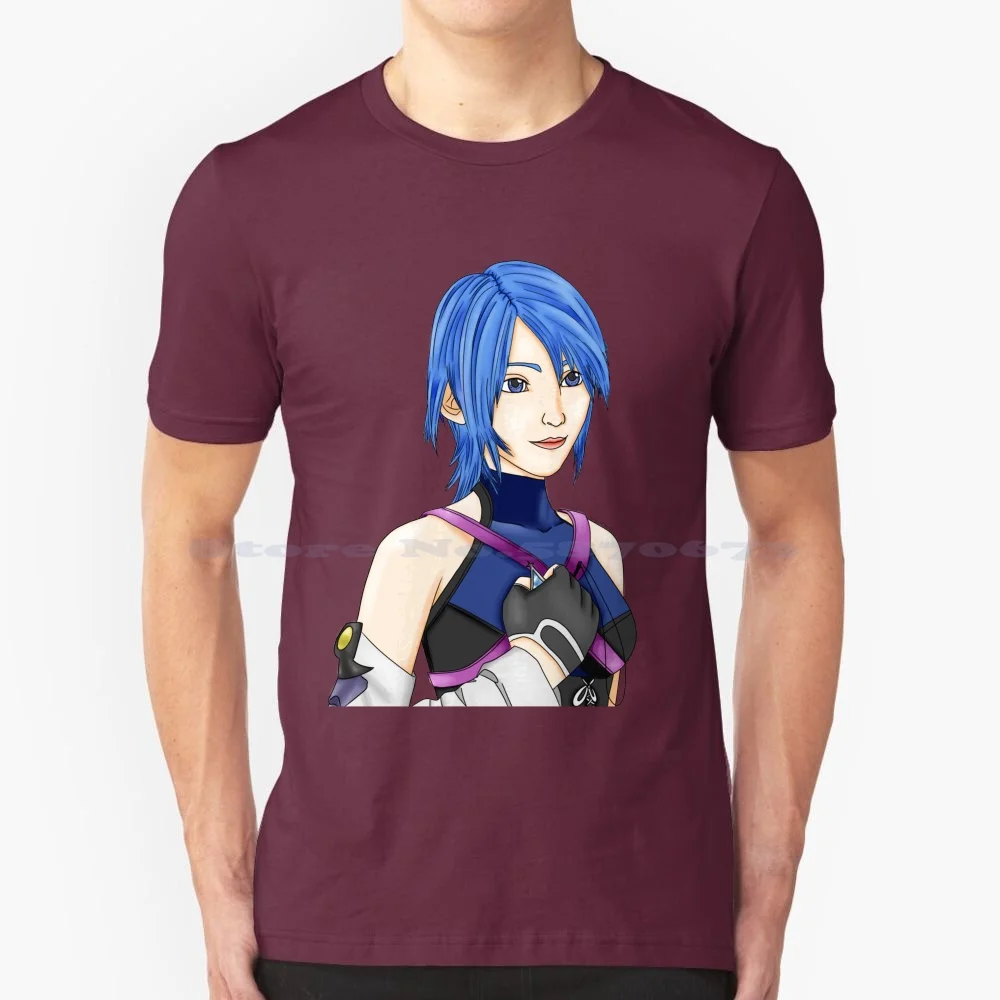 Aqua Bbs Art Trade T Shirt 100% Cotone Tee Kingdom Hearts