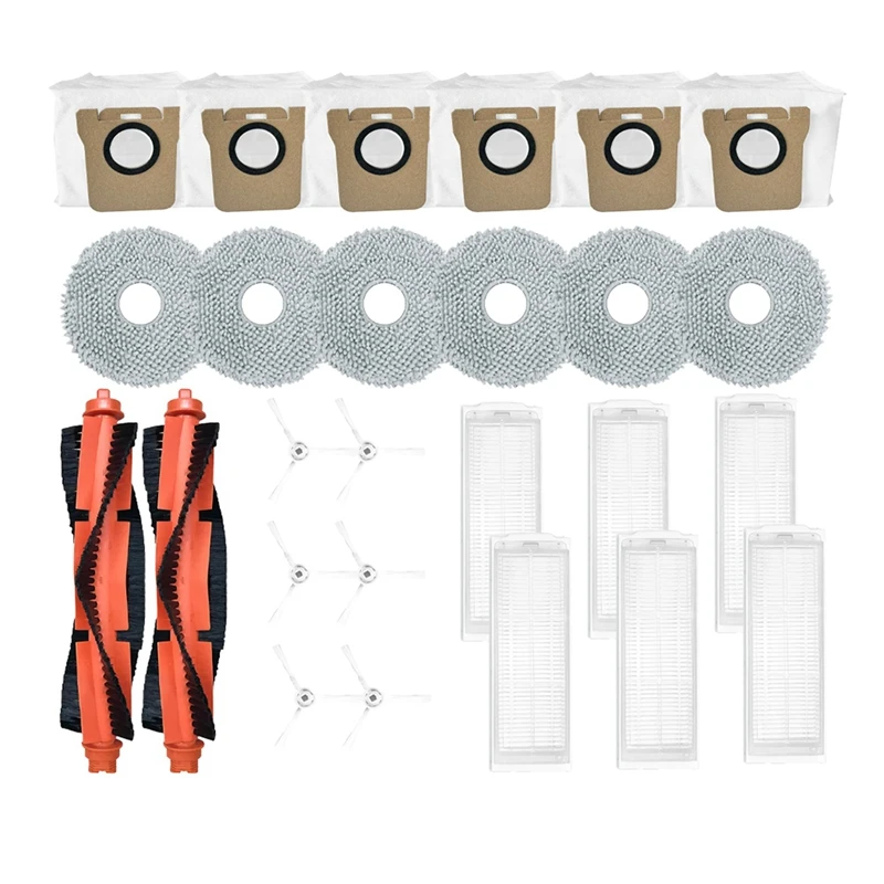 

Сменные аксессуары для Xiaomi M30 Pro C107, основная боковая щетка, Hepa фильтр, Швабра, тканевый пылесборник