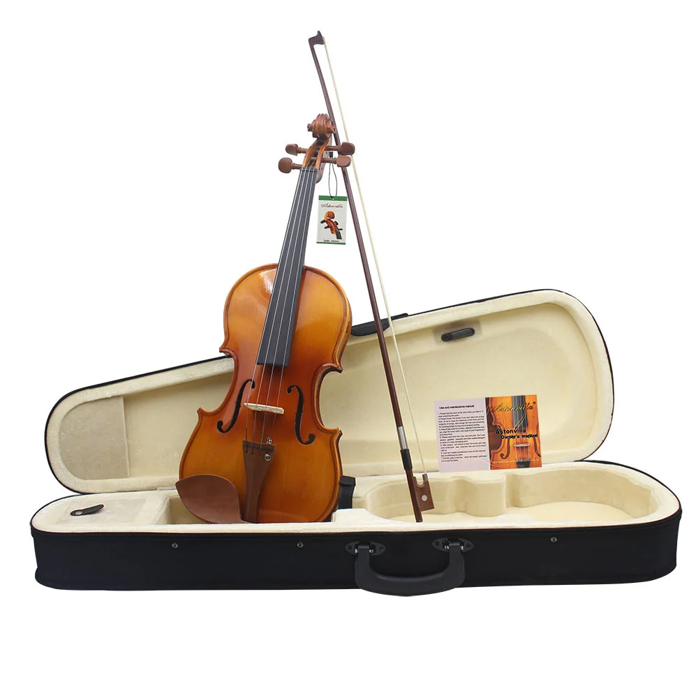 Violin Jujube Wood Full Size 4/4 3/4 1/2 Acoustic Violin Music Instrument Accessories Fiddle Case Bow
