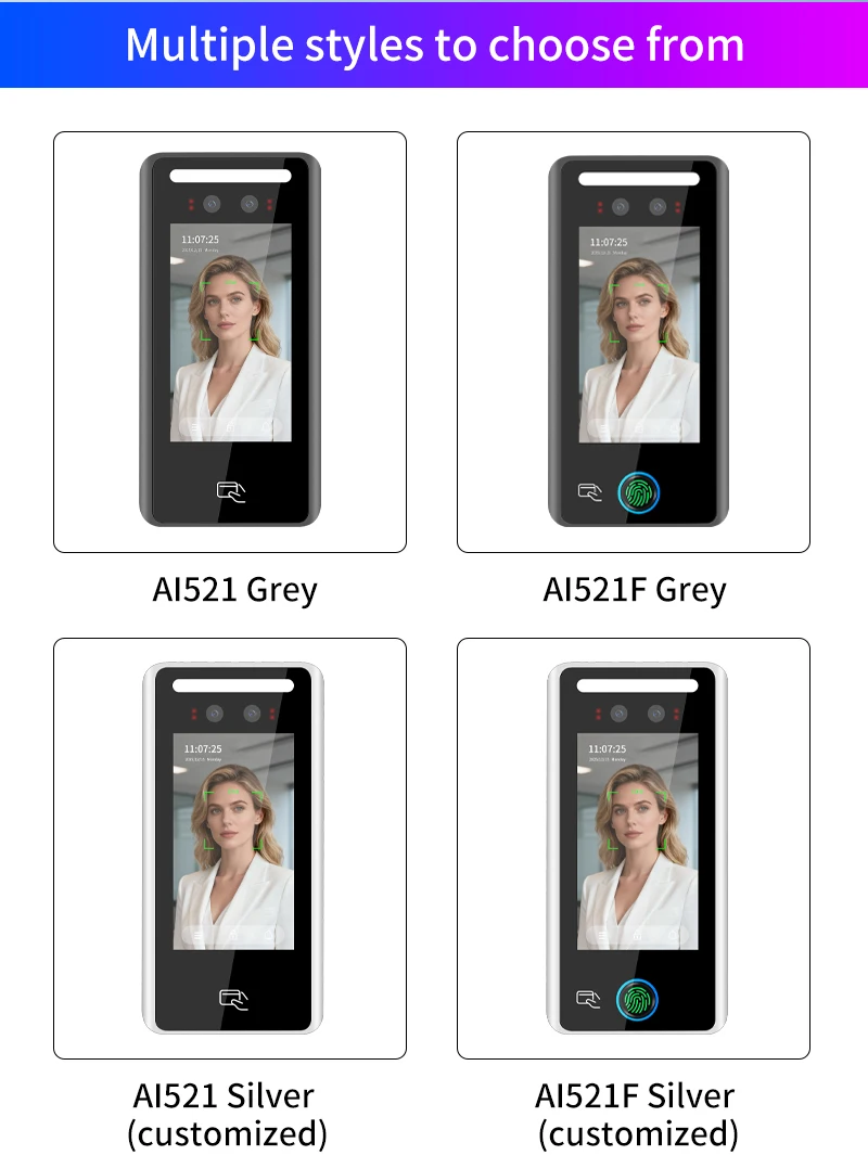 4.5 inch Dynamic Face Recognition Attendance System Terminal Time Attendance Doo