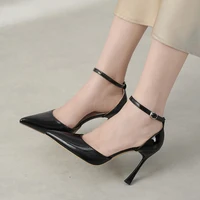 2025 New Summer Sandals Women Patent Leather High Heels Women Sandals Fashion Pointed Toe Women Pumps Shioes - Image 2