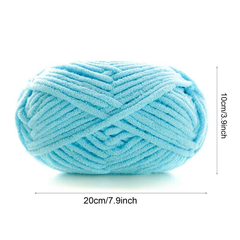 5pcsX50g Thick Velvet Yarn Handmade DIY Knitting Yarn Wholesale Wool Line Scarf Hat Soft Chenille Yarn Knit Wol 4