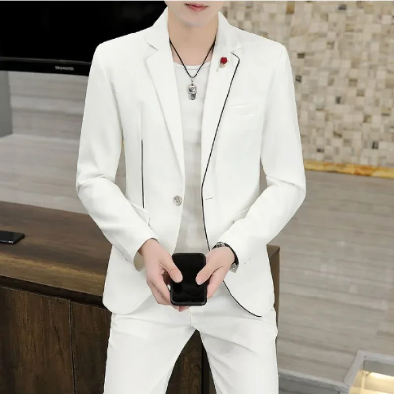 Mens Suits British style suit set for men's slim fit
