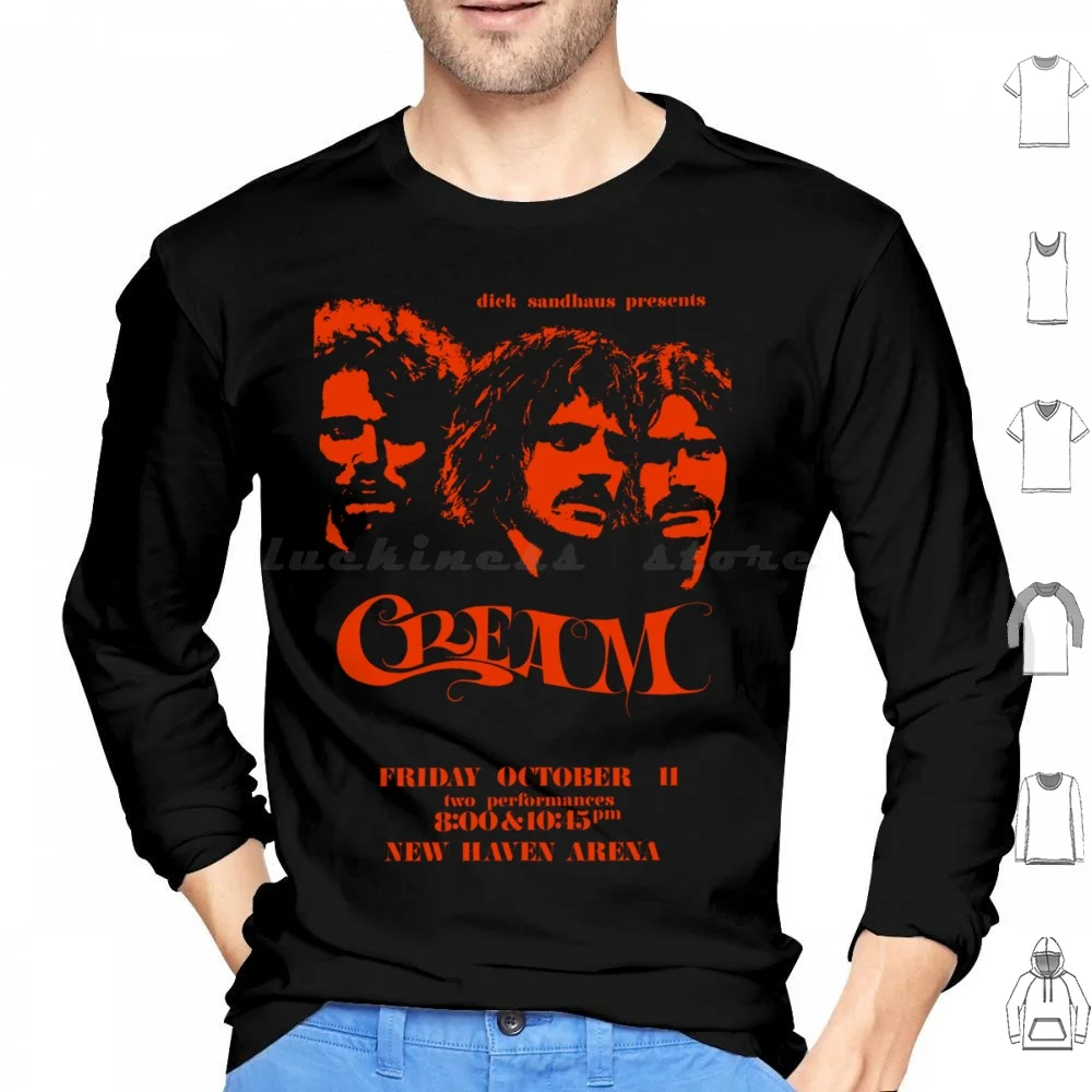 

Cream Band Hoodie cotton Long Sleeve The