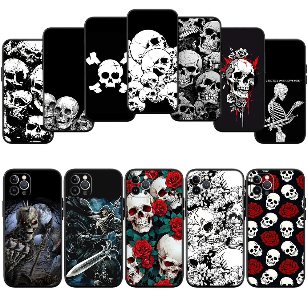 Skeleton Skull Design Phone Case
