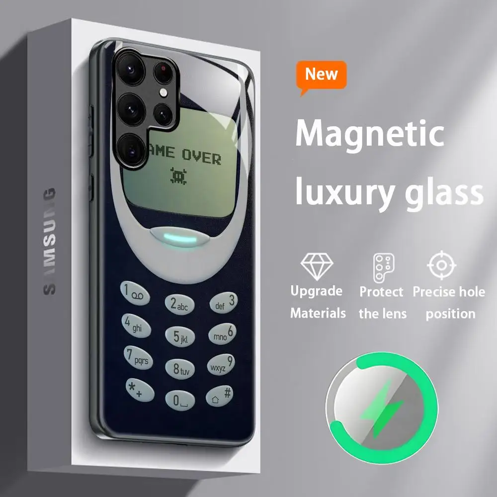 Premium Magnetic Glass Phone Case - Cool Design by N-Nokiaes-s Brand