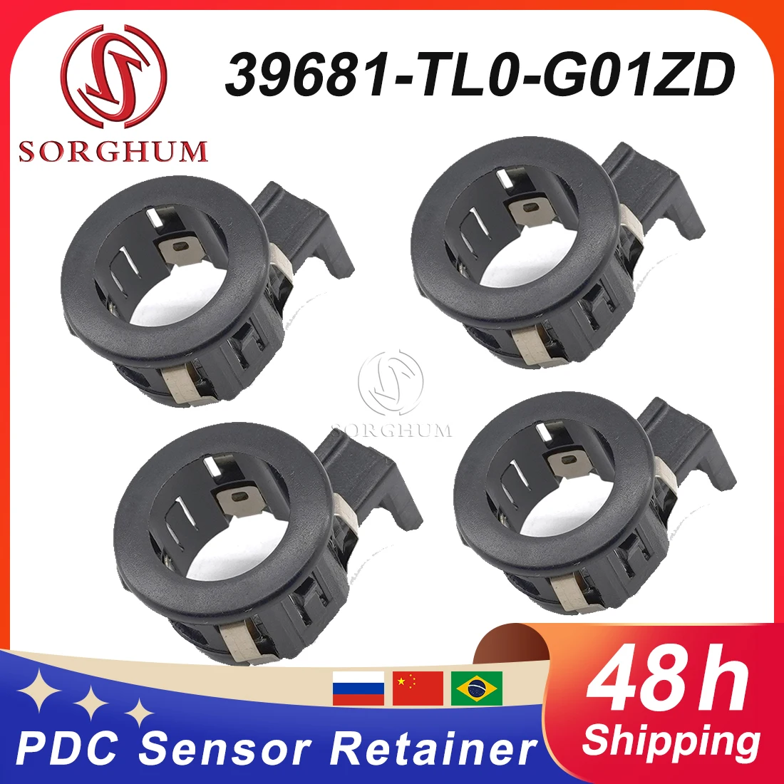 

Sorghum 4 PCS Wireless Parking Sensor Retainer Cover Park Assist Sensor Bracket For Honda Accord 39681-TL0-G01 39681-TL0-G01ZD