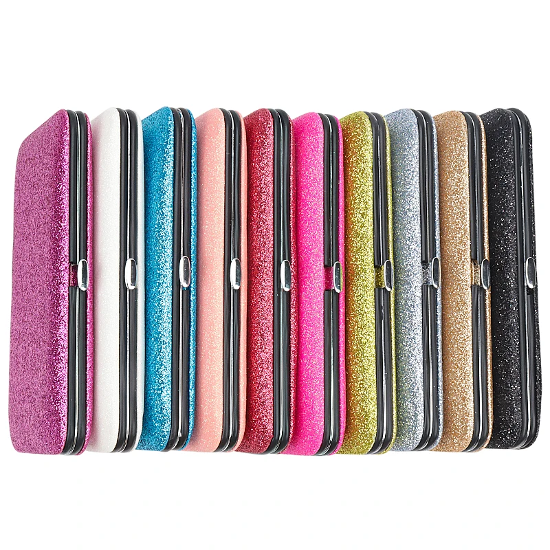 まつげエクステンションピンセット収納ボックス 7 スロット光沢のある