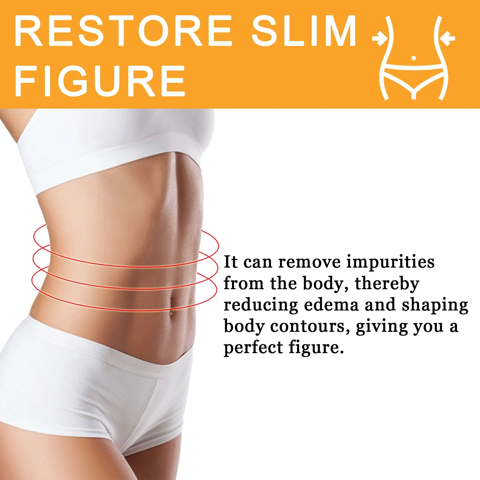 Ximonth Body Shaping Patch Lose Weight Reduce Tummy Fat Firm Belly Thigh Improve Edema Lymphatic Drainage Detox Slimming Sticker