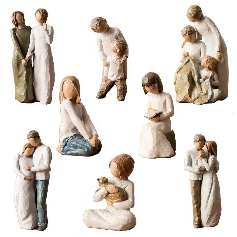 

[MGT] Modern creative family people statue decoration home decoration living room decoration harbor of love