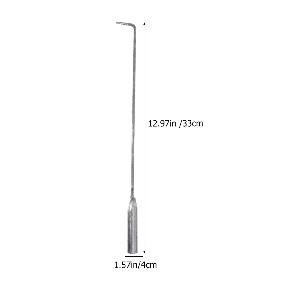 Household Fire Poker Fireplace Poker Handheld Charcoal Camping Fireplace Steel 1pc For Fire Pit Campfire 33cm