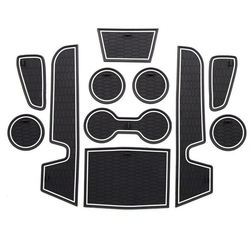 

Прокладка для ворот для Toyota 2018-2019 COROLLA AURIS, Нескользящие держатели для чашек, черный Слот для двери и